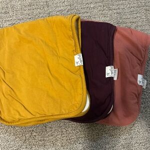 Unboxed set of 3 burp clothes - never used